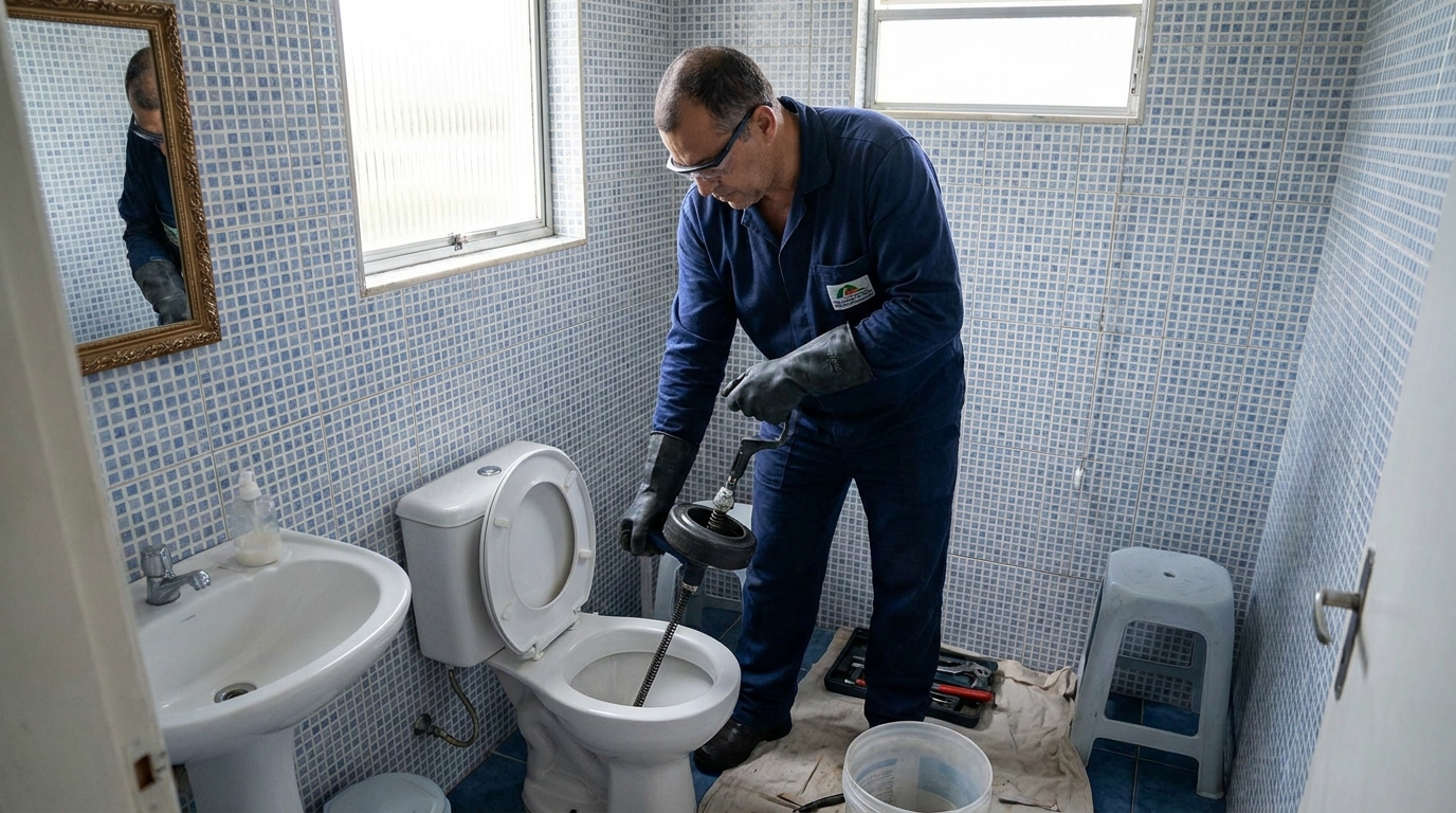 Desentupimento de vaso profissional em Manaus‑AM